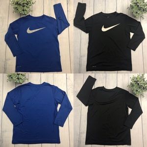 Nike Youth Long Sleeve Dri-Fit Tee. Small